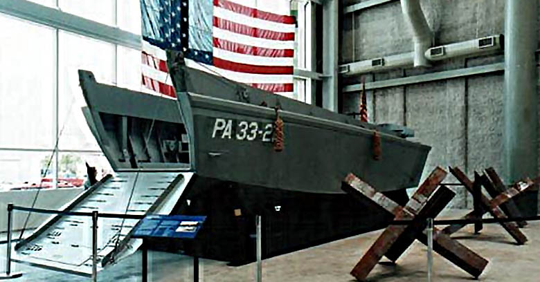 A Higgins Landing Craft at The National WWII Museum.