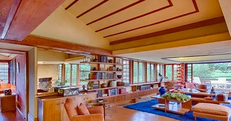 Taliesin East went under restoration in the 90&rsquo;s and used Albany Woodworks sinker cypress.
