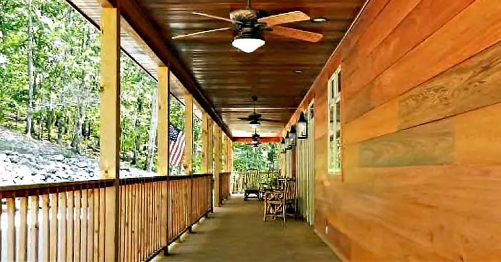 Sinker cypress outdoor siding.