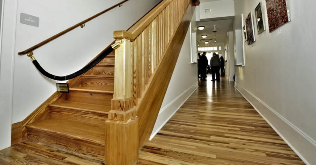 Dade county pine from Albany Woodworks at the Southside Cultural Center in Fort Lauderdale, FL.