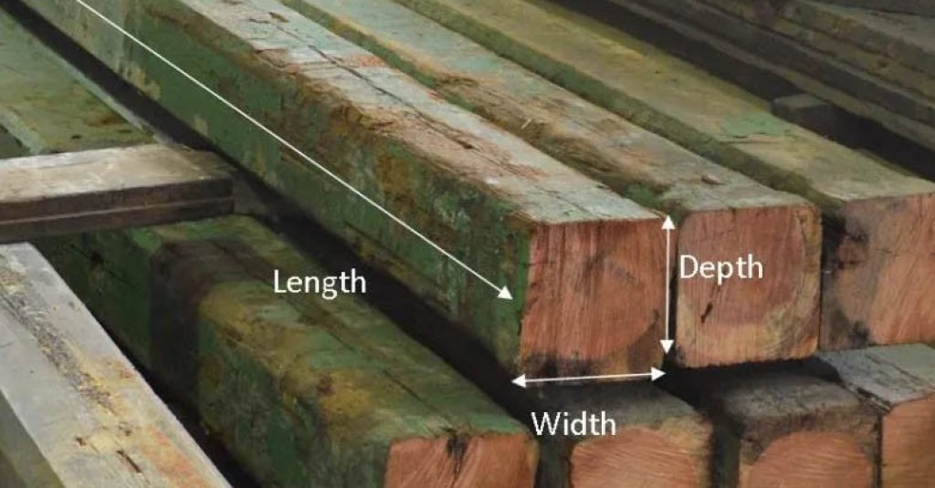 How to measure these antique heart pine beams length x width x height.
