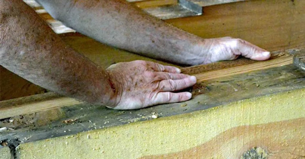 Fresh sawn antique heart pine beams handcrafted.