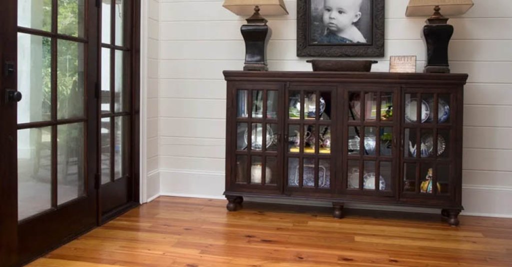Silvan Collection antique heart pine flooring is available in solid wood and engineered options.