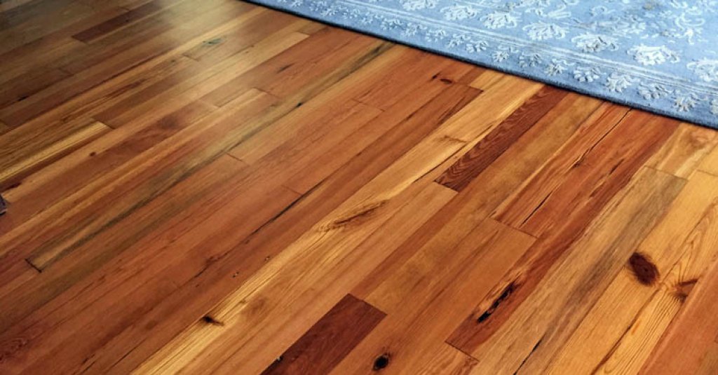 Silvan Collection antique heart pine flooring from Albany Woodworks.